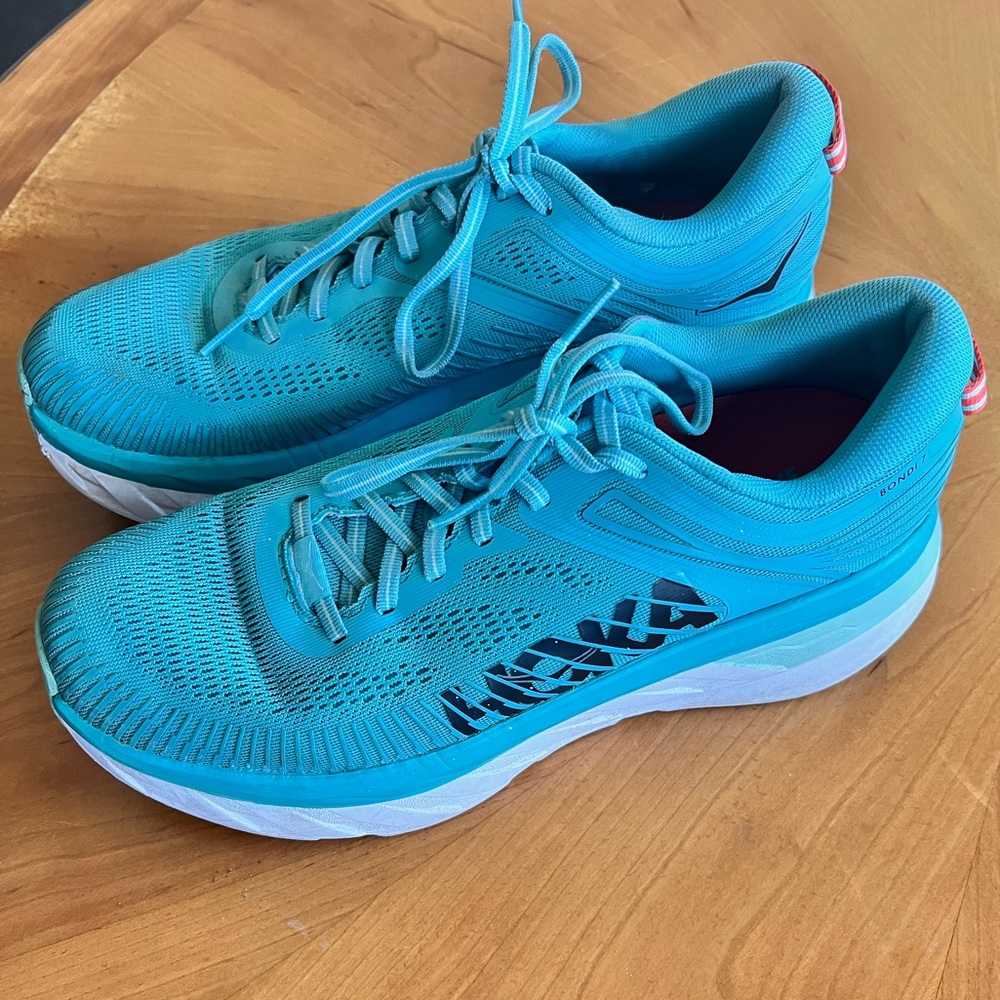 Hoka Women's Teal Blue Athletic Running Shoes